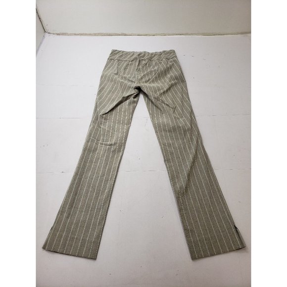 Donna Degnan Womens Pants Tapered Leg Stretch Waist Unlined Striped Grey Size 2 - Picture 6 of 8